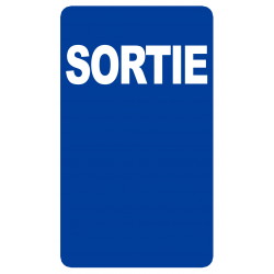 Sortie (10x6cm) - Sticker/autocollant