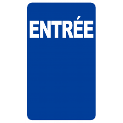 Entrée (25x15cm) - Sticker/autocollant