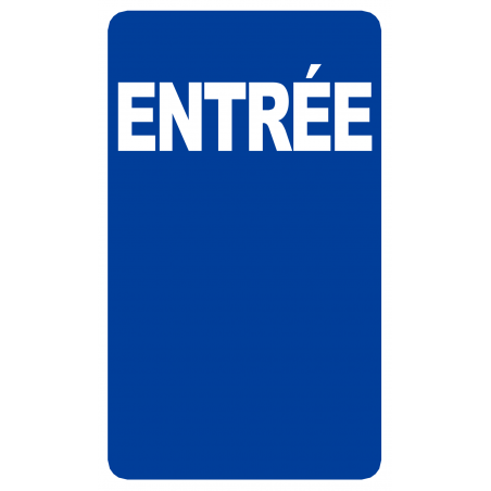 Entrée (20x12cm) - Sticker/autocollant