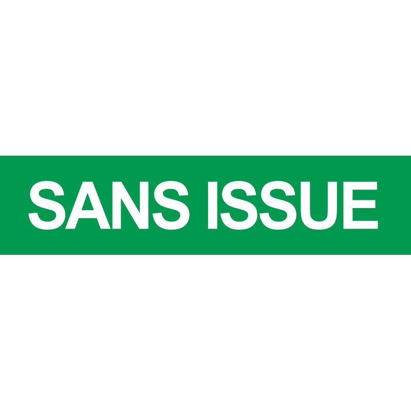 Sans issue vert (29x7cm) - Sticker/autocollant