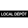 local dépôt noir (29x7cm) - Sticker/autocollant