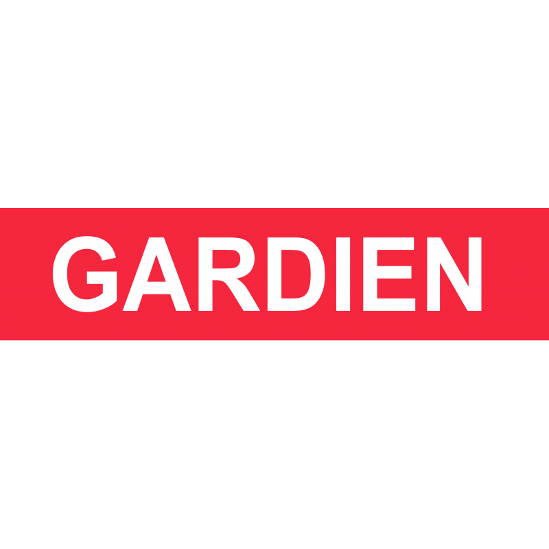 gardien rouge (15x3.5cm) - Sticker/autocollant