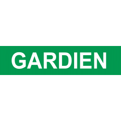 gardien VERT (15x3.5cm) - Sticker/autocollant