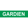 gardien VERT (29x7cm) - Sticker/autocollant