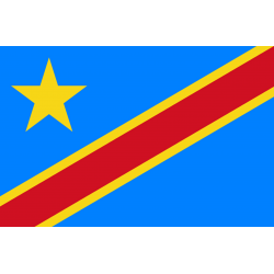 Drapeau République démocratique du Congo (19.5x13cm) - Sticker/autocollant