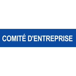 Local comité d'entreprise bleu (15x3.5cm) - Sticker/autocollant