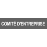 Local comité d'entreprise gris (29x7cm) - Sticker/autocollant