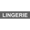 Local LINGERIE gris (29x7cm) - Sticker/autocollant