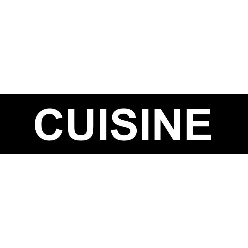 Local CUISINE noir (29x7cm) - Sticker/autocollant