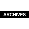 Local ARCHIVES noir (15x3.5cm) - Sticker/autocollant