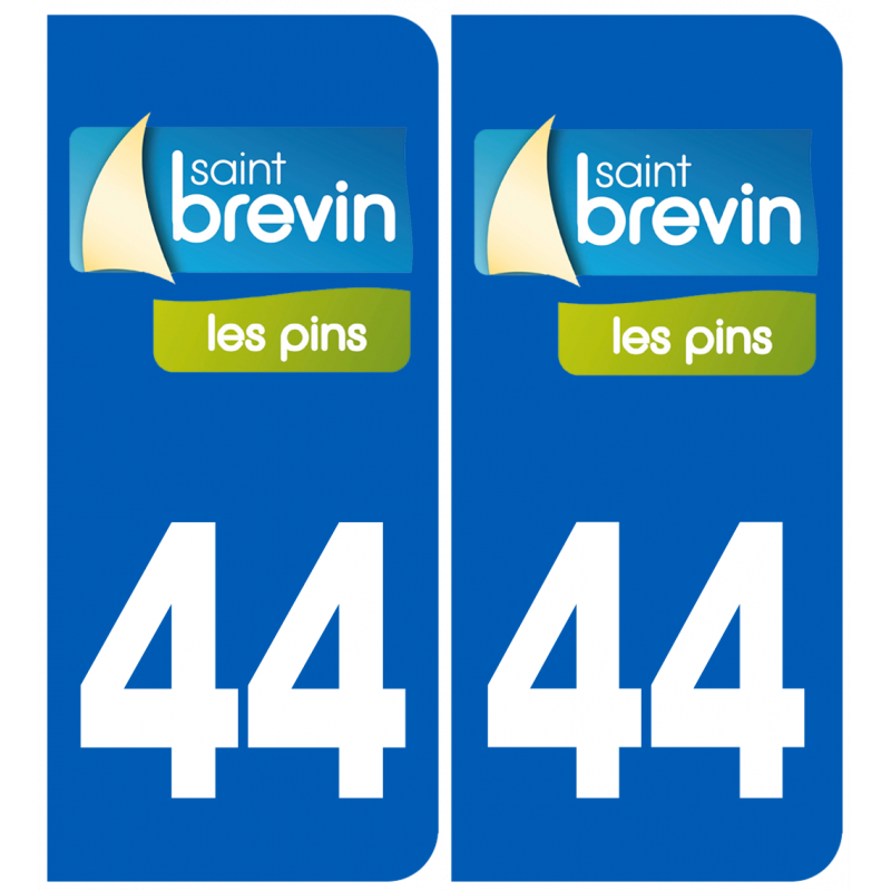 immatriculation 44 Saint Brévin les pins - Sticker/autocollant