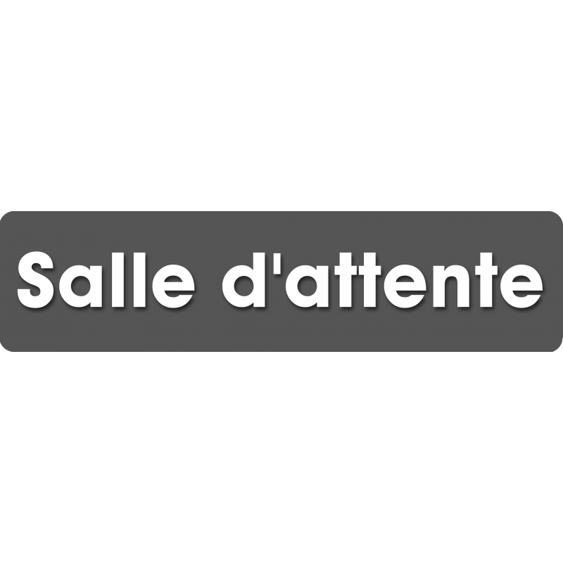 Salle d'attente 6 (20x5cm) - Sticker/autocollant