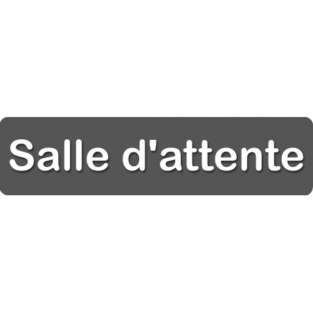 Salle d'attente 3 (28x7cm) - Sticker/autocollant