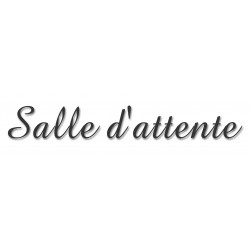 Salle d'attente 1 (20x5cm) - Sticker/autocollant