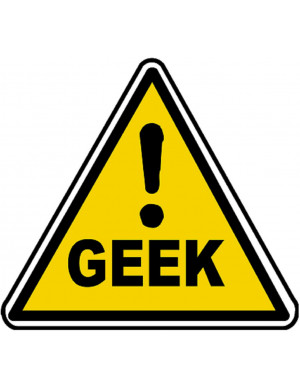 Danger geek (20x18cm) - Sticker/autocollant