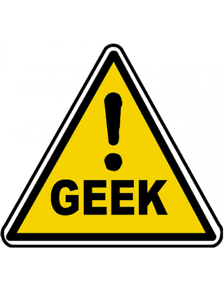 Danger geek (20x18cm) - Sticker/autocollant