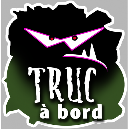 Truc à bord (10x10cm) - Sticker/autocollant