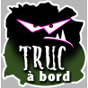 Truc à bord (20x20cm) - Sticker/autocollant