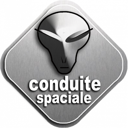 Conduite spatiale (15x15cm) - Sticker/autocollant