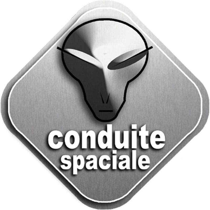 Conduite spatiale (10x10cm) - Sticker/autocollant