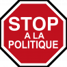 politique STOP (5x5cm) - Sticker/autocollant