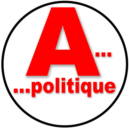 A politique (15x15cm) - Sticker/autocollant