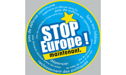 Europe STOP (10x10cm) - Sticker/autocollant