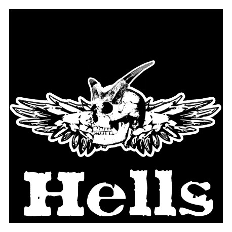 Tête Hells (15x15cm) - Sticker/autocollant