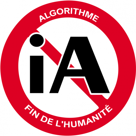 iA algorithme (10x10cm) - Sticker/autocollant