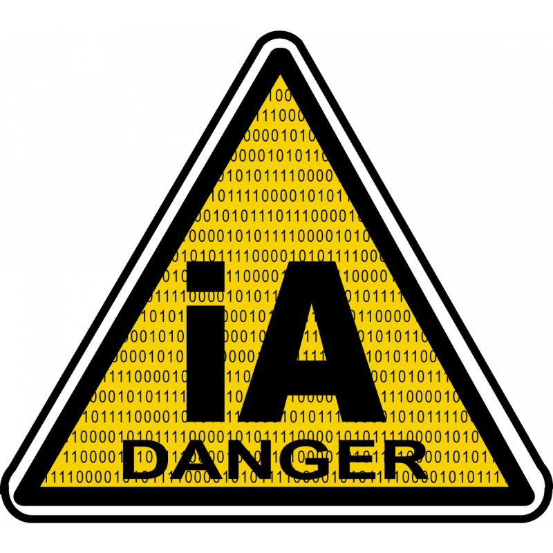 iA danger (10x10cm) - Sticker/autocollant