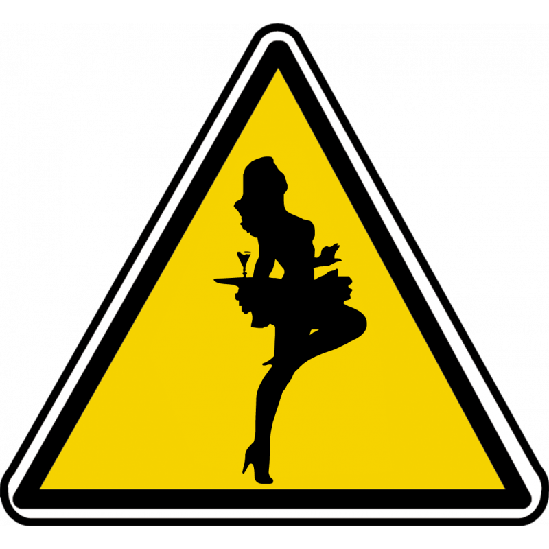 silhouette pin-up 34 (10x9cm) - Sticker/autocollant