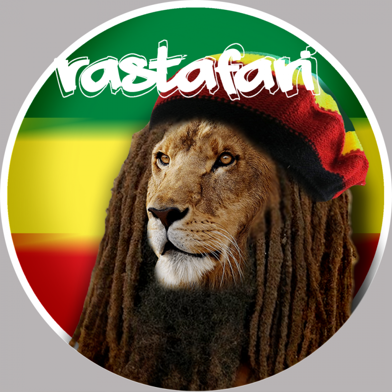 rasta (10x10cm) - Sticker/autocollant