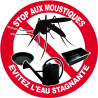 moustiques stop (5x5cm) - Sticker/autocollant