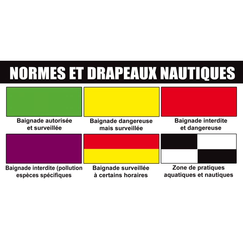 Drapeaux nautisme (20X10cm) - Sticker/autocollant