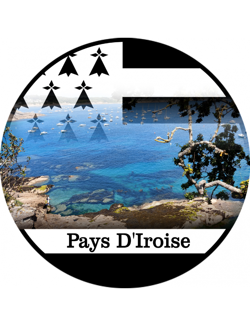 Côte Pays d'Iroise - (5x5cm) - Sticker/autocollant