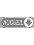 Accueil directionnel vers le bas (19x6cm) - Sticker/autocollant