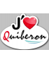 j'aime Quiberon (15x11cm) - Sticker/autocollant