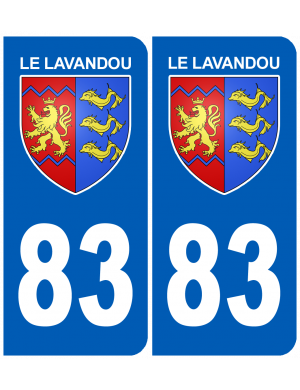 immatriculation Le Lavandou 83 - Sticker/autocollant