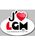 j'aime La Grande-Motte (15x11cm) - Sticker/autocollant