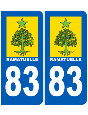 immatriculation Ramatuelle 83 - Sticker/autocollant