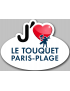 j'aime Le Touquet-Paris-Plage (15x11cm) - Sticker/autocollant