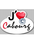 j'aime Cabourg (15x11cm) - Sticker/autocollant