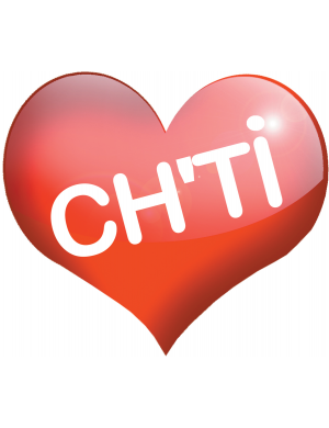 Coeur Ch'ti - 5x4.3cm - Sticker/autocollant