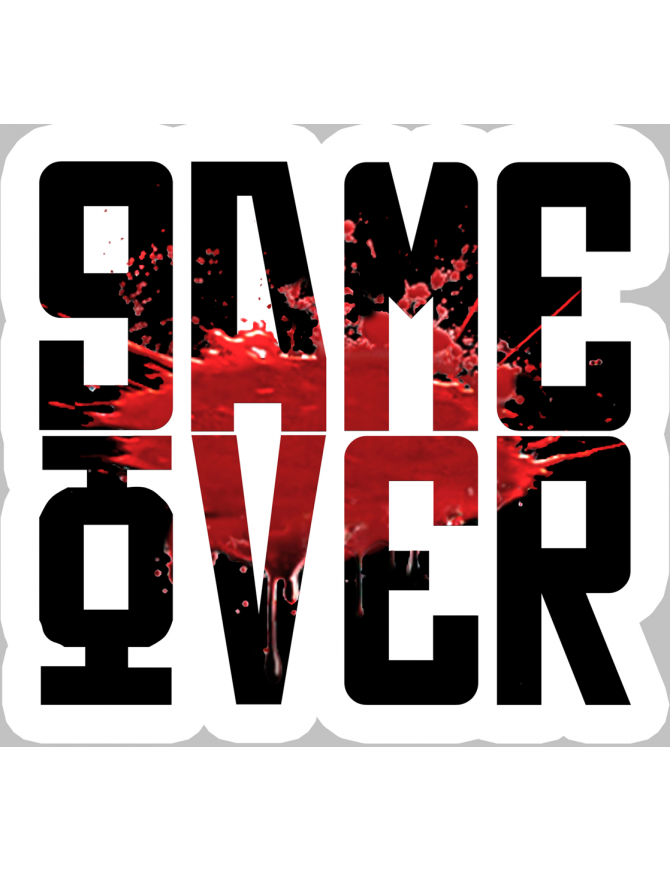 Game Over (5x5cm) - Sticker/autocollant