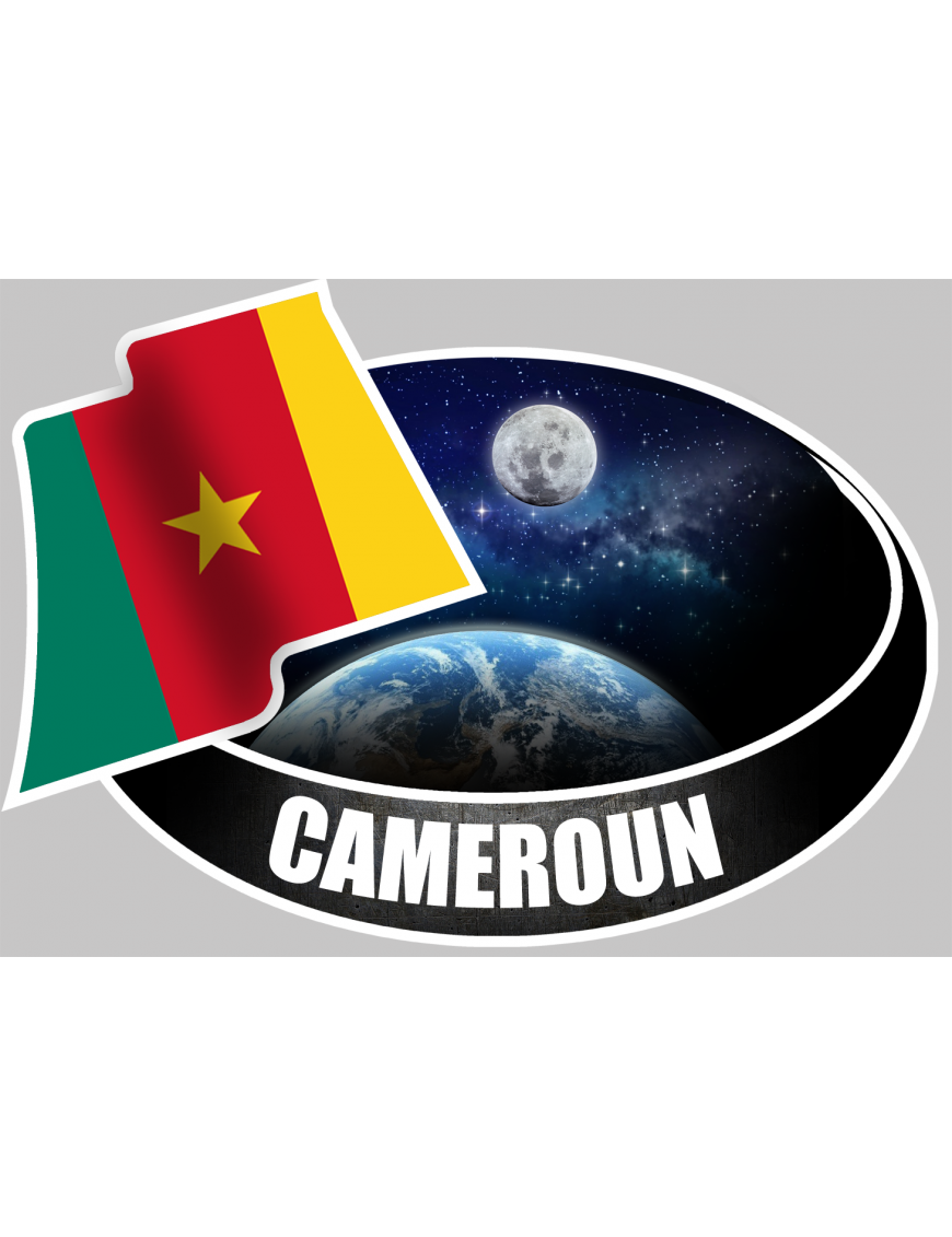 CAMEROUN (10x14cm) - Sticker/autocollant