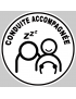 conduite demi accompagnée - 15cm - Sticker/autocollant