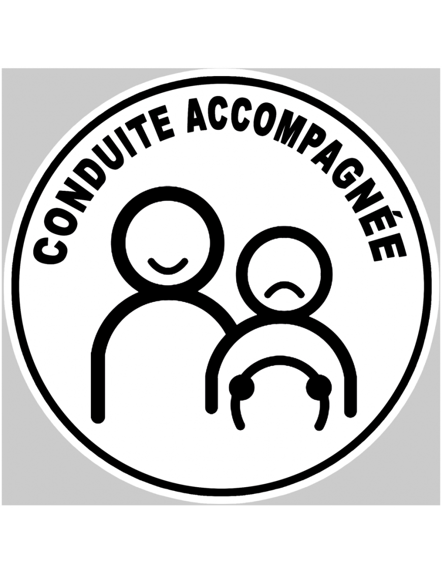 conduite accompagnée stress ado - 15cm - Sticker/autocollant