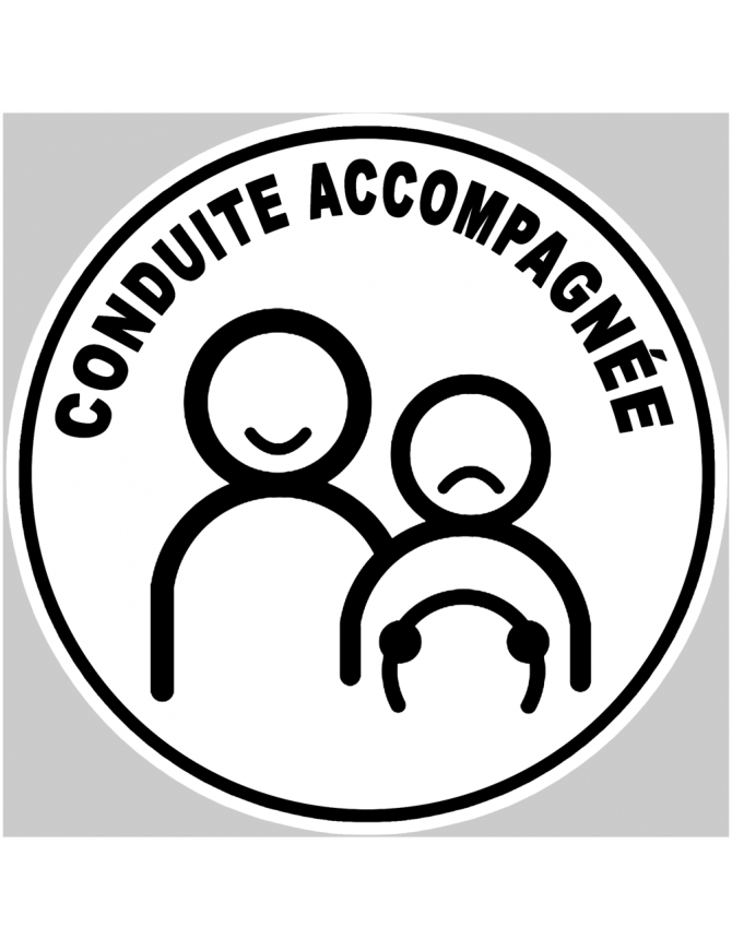 conduite accompagnée stress ado - 15cm - Sticker/autocollant