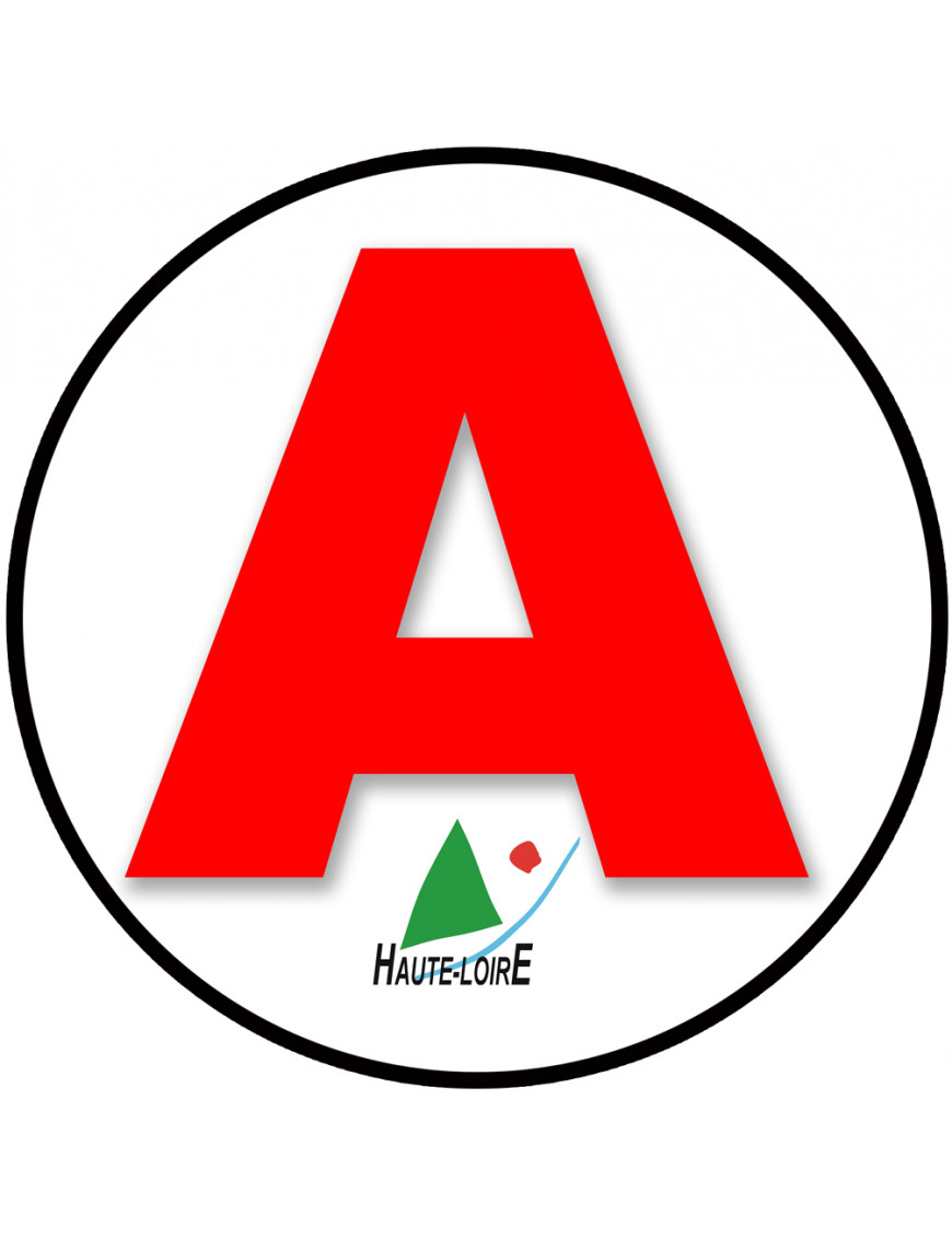 A 43 La Haute Loire - 15cm - Sticker/autocollant