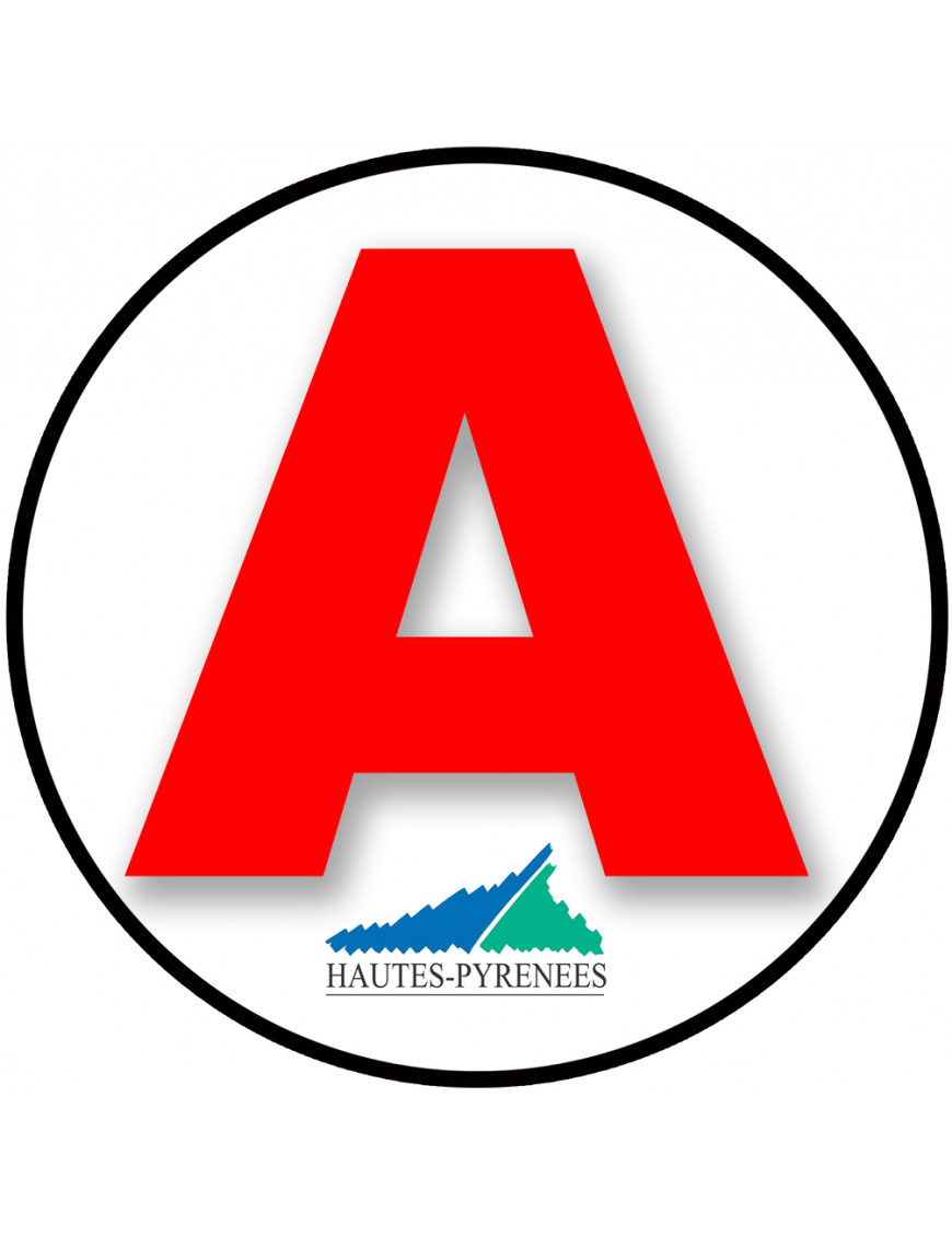 A 65 Les Hautes Pyrénées - 15cm - Sticker/autocollant